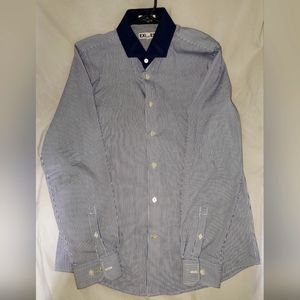 Express Extra Slim Fit Striped Button Down shirt